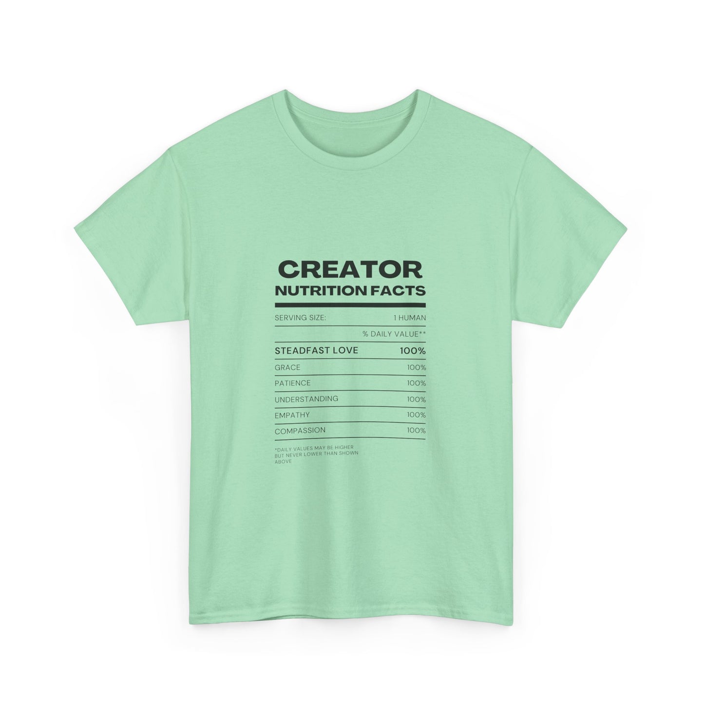 Creator Nutrition Facts - Unisex Cotton Tee