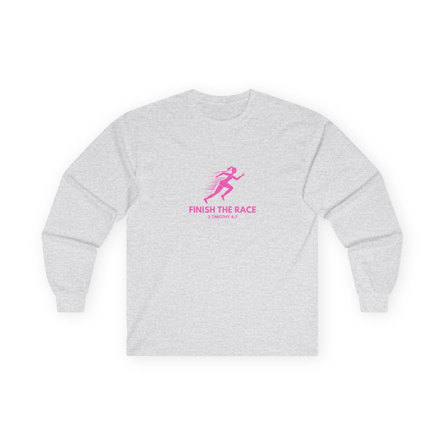 Finish The Race - Unisex Cotton Long Sleeve Tee