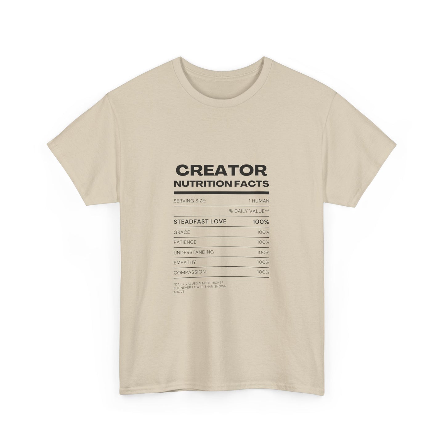 Creator Nutrition Facts - Unisex Cotton Tee