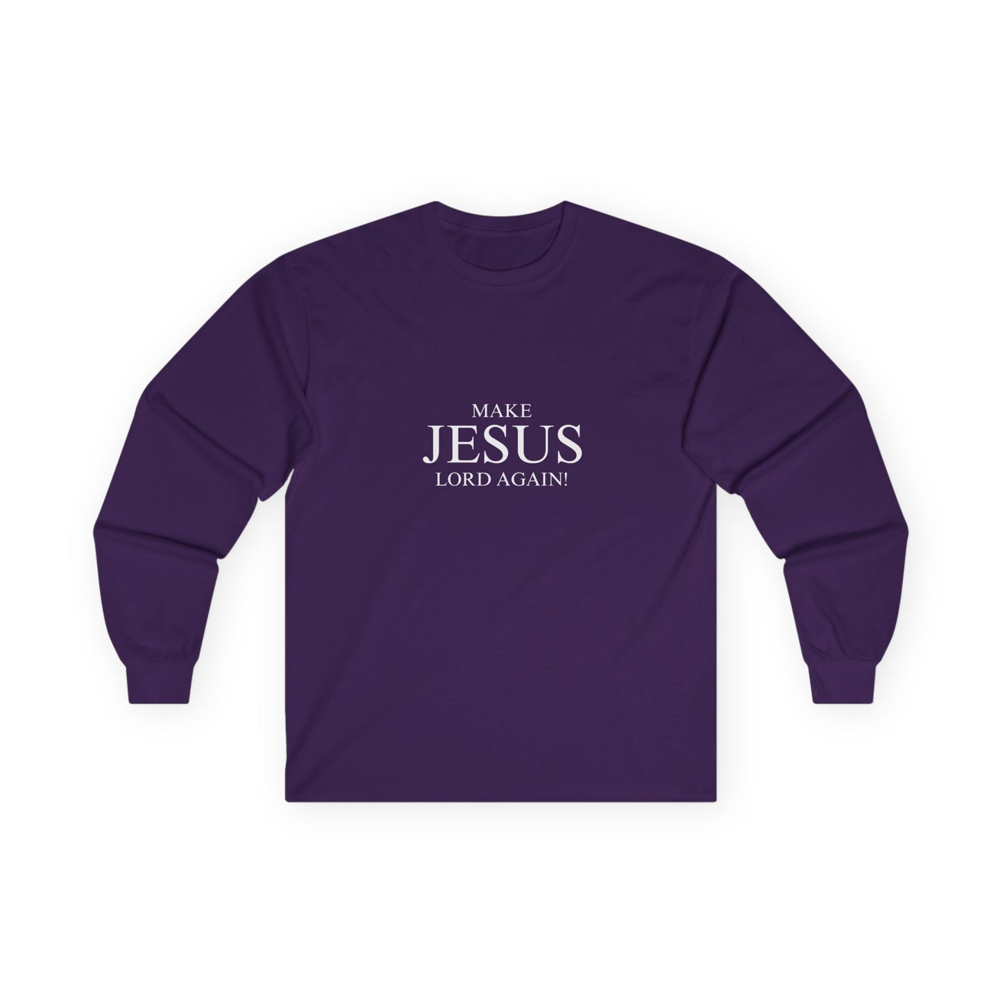 Make Jesus Great - Unisex Cotton Long Sleeve Tee