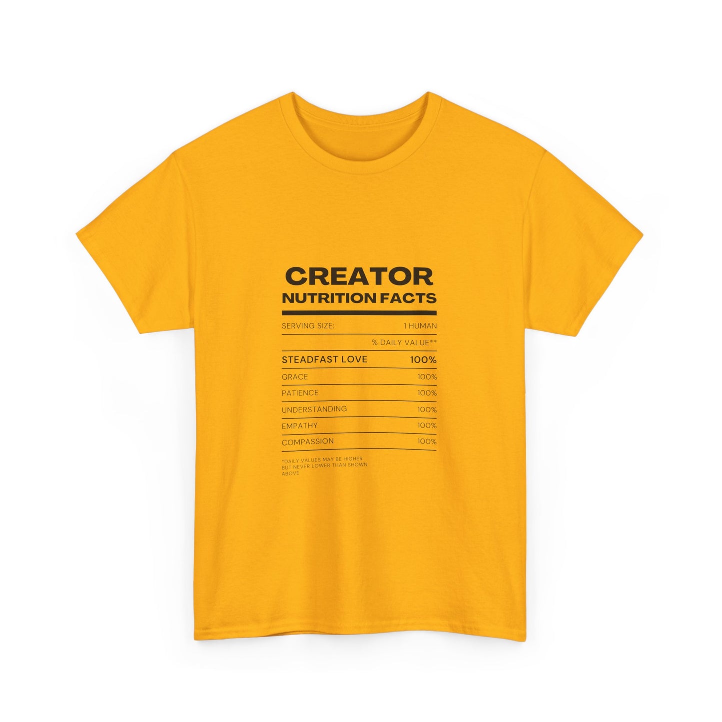 Creator Nutrition Facts - Unisex Cotton Tee