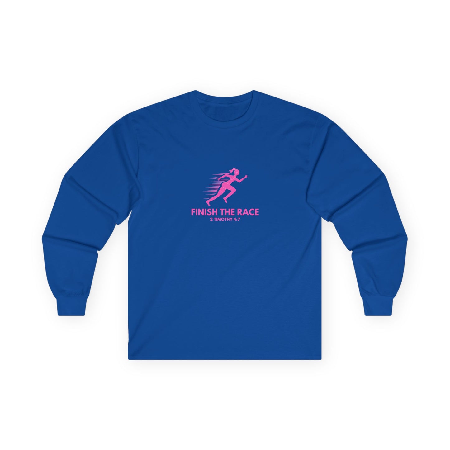 Finish The Race - Unisex Cotton Long Sleeve Tee