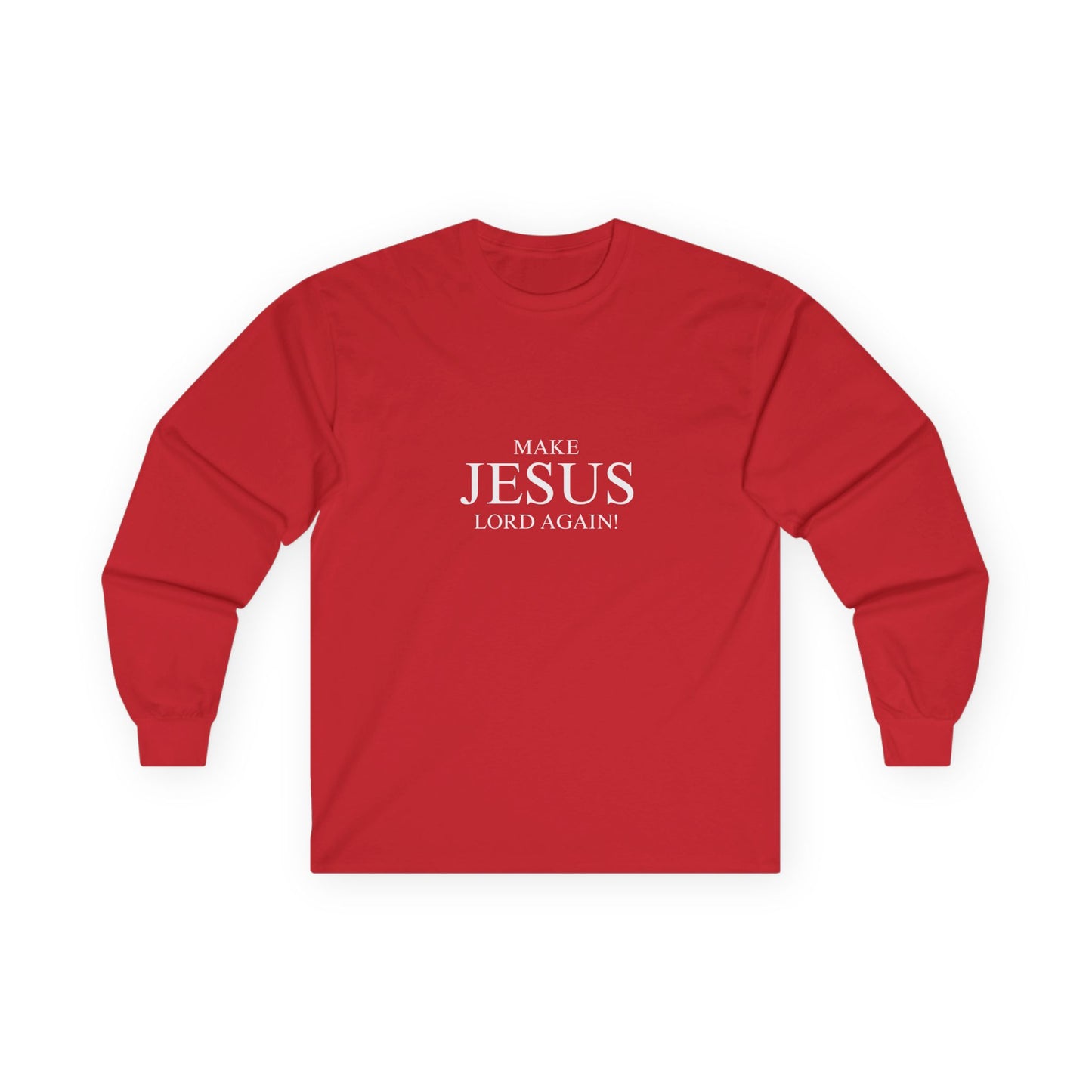 Make Jesus Great - Unisex Cotton Long Sleeve Tee