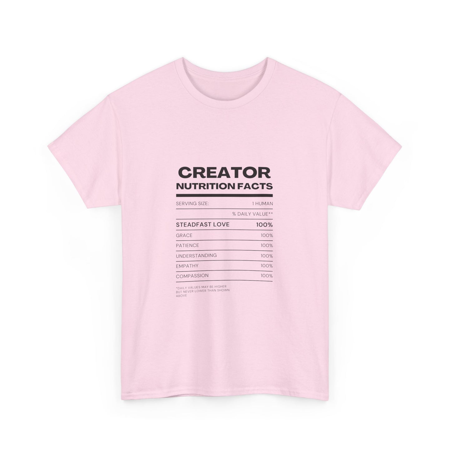 Creator Nutrition Facts - Unisex Cotton Tee